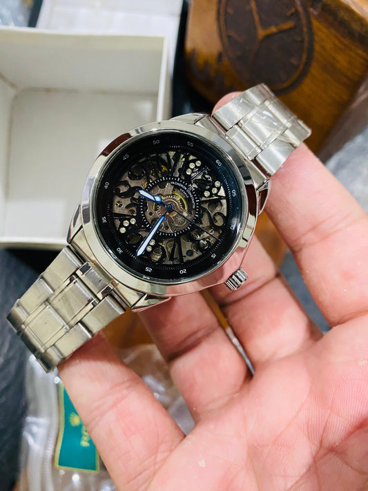 Automatic Silver Black Lot Artical Premium Quality