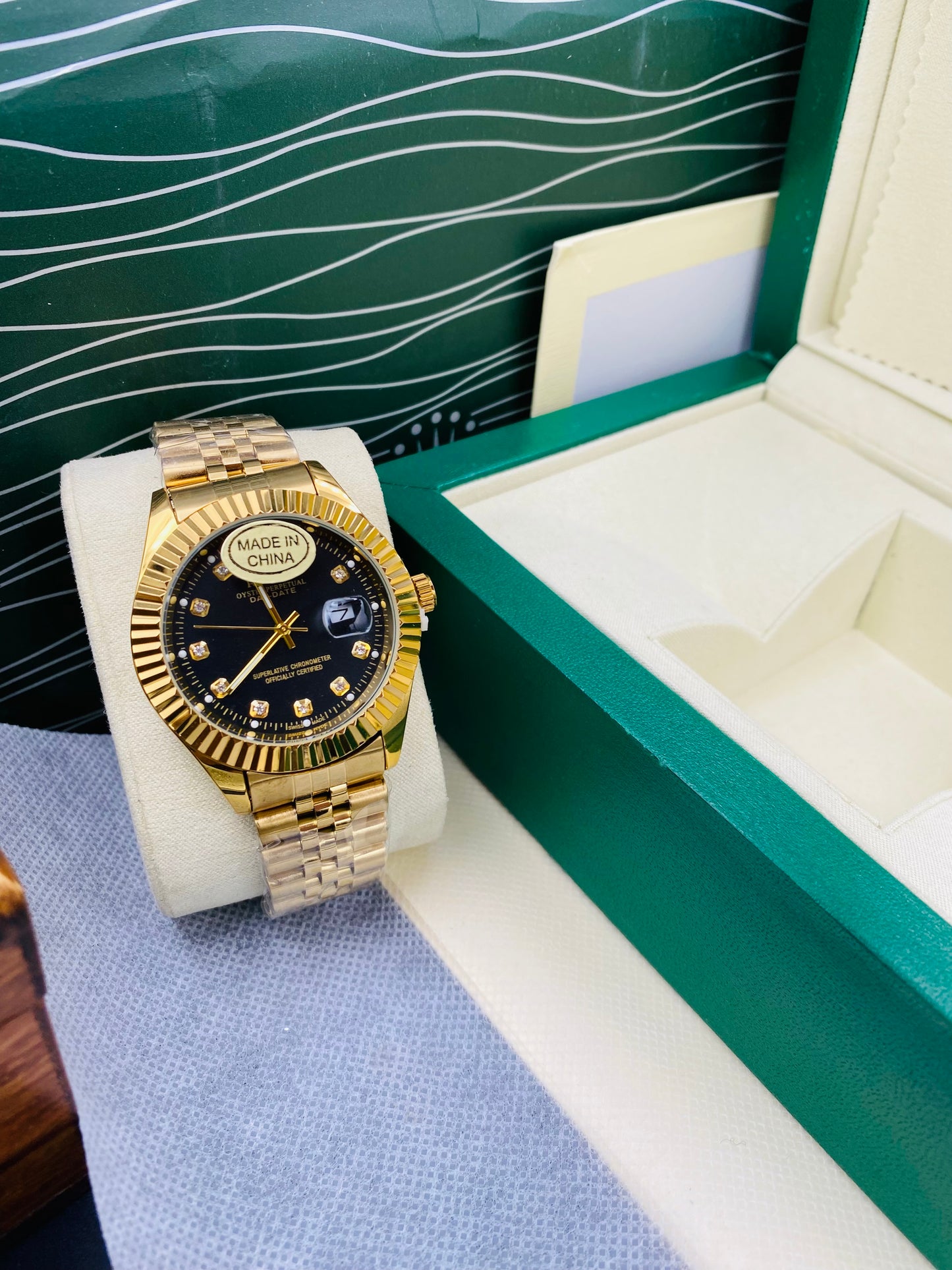 Jubili Chain new model Golden Black With Date Function